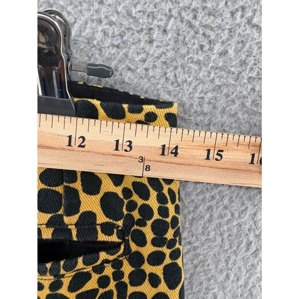 Holiday Emma Mulholland Kokomo Pants Yellow Black Leopard Spot Cotton Size S - Picture 6 of 13
